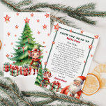 Convites Carta personalizada de Natal de Papais noeis e Elf<br><div class="desc">Carta personalizada de Papai Noel. Dê ao seu filho,  este ano,  uma carta especial e fofa de Papais noeis. Coleção: https://www.zazzle.com/collections/love_christmas_collection-119212194434211063</div>