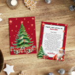 Convites Carta personalizada de Papai Noel<br><div class="desc">Carta personalizada de Papai Noel. Dê ao seu filho,  este ano,  uma carta especial e fofa de Papais noeis. Coleção: https://www.zazzle.com/collections/love_christmas_collection-119212194434211063</div>