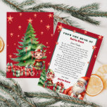 Convites Carta personalizada de Papais noeis e Elf<br><div class="desc">Carta personalizada de Papai Noel. Dê ao seu filho,  este ano,  uma carta especial e fofa de Papais noeis. Coleção: https://www.zazzle.com/collections/love_christmas_collection-119212194434211063</div>