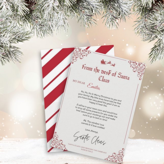 Convites Carta Personalizada de Santa Claus modelo (Criador carregado)