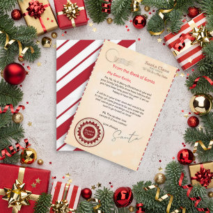Convites Carta Personalizada de Santa Claus modelo