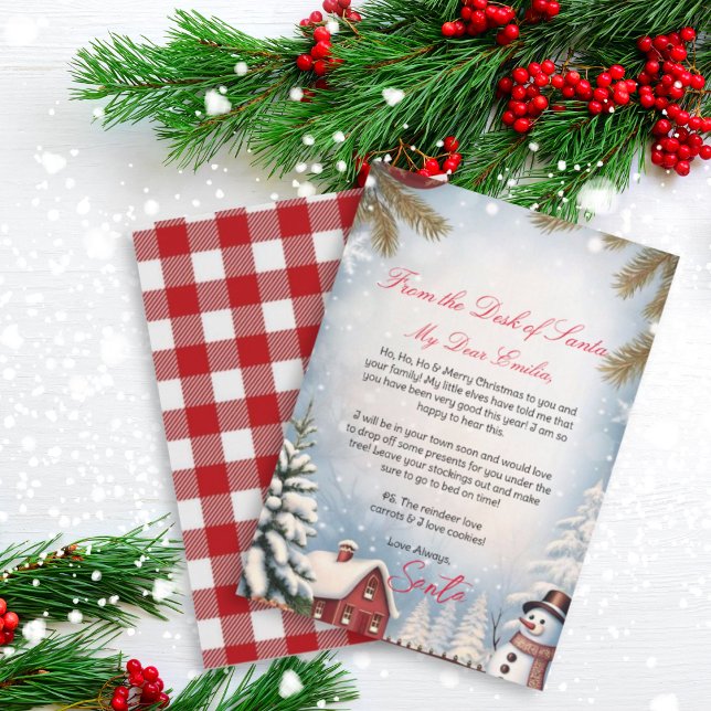 Convites Carta Personalizada de Santa Claus modelo (Criador carregado)