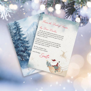 Convites Carta Personalizada de Santa Claus modelo