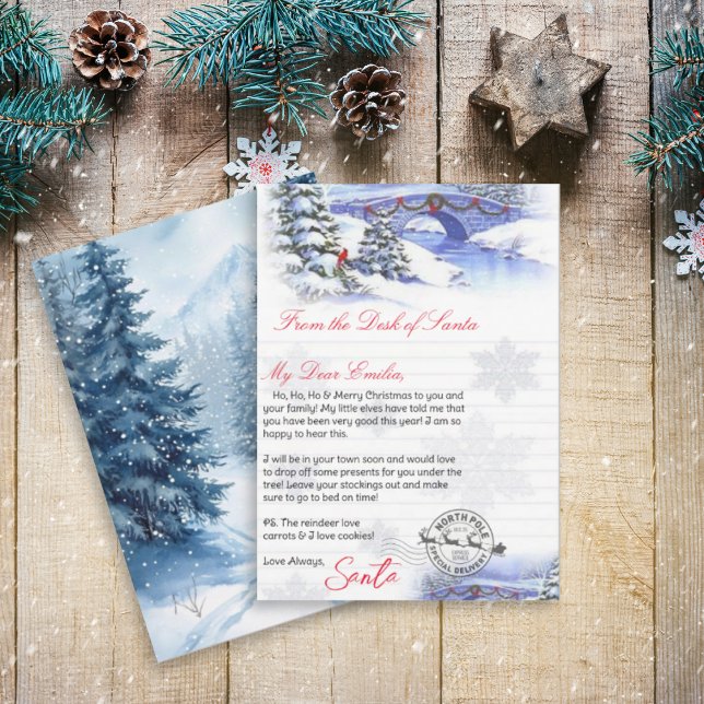 Convites Carta Personalizada de Santa Claus modelo (Criador carregado)