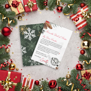 Convites Carta Personalizada de Santa Claus modelo