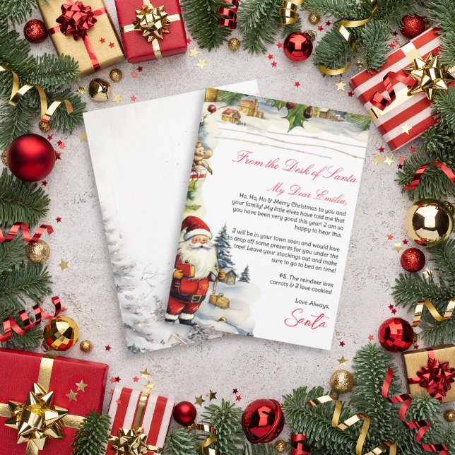 Convites Carta Personalizada de Santa Claus modelo (Criador carregado)