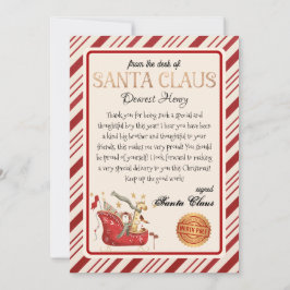 Convites Carta Personalizada do Impressão de Natal dos Papa