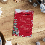 Convites Carta personalizada do Natal do Papai Noel<br><div class="desc">Carta personalizada de Papai Noel. Dê ao seu filho,  este ano,  uma carta especial e fofa de Papais noeis. Coleção: https://www.zazzle.com/collections/love_christmas_collection-119212194434211063</div>