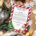 Convites Carta personalizada do Papai Noel no Natal<br><div class="desc">Carta personalizada de Santa Cláusula. Dê ao seu filho,  este ano,  uma carta especial e fofa de Papais noeis. Coleção: https://www.zazzle.com/collections/love_christmas_collection-119212194434211063</div>