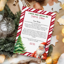 Carta personalizada do Papai Noel no Natal