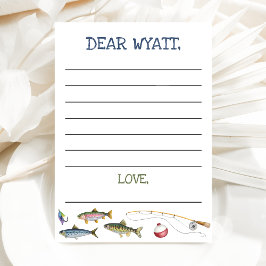 Convites Cartão-Cápsula Tempo de Pesca O-Fish-Ally