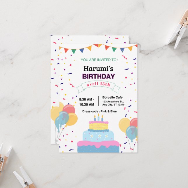 Convites "Cartão de Convite"   (Frente/Verso In Situ)