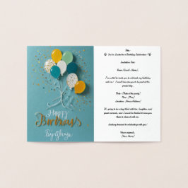 Convites Cartão de Folha Profissional