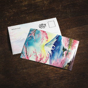 Convites Cartão-postal de cores d'água Fuji Japão
