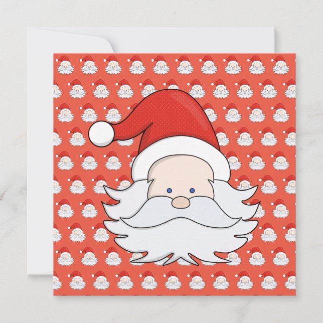 Convites Cartão-postal do Papai Noel (Frente)