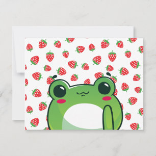 Convites Cartão-postal do Sapo Strawberry