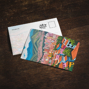 Convites Cartão-postal pintado por Medellin Colombia