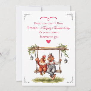 Convites Cartão-presente de 55 anos