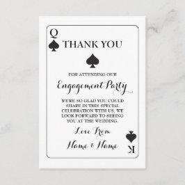 Convites Cartas de agradecimento Rei Rainha Ás de Espadas