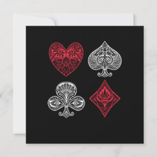 Convites Cartas de Pôquer Cartas de Cassino Jogos de Cartas