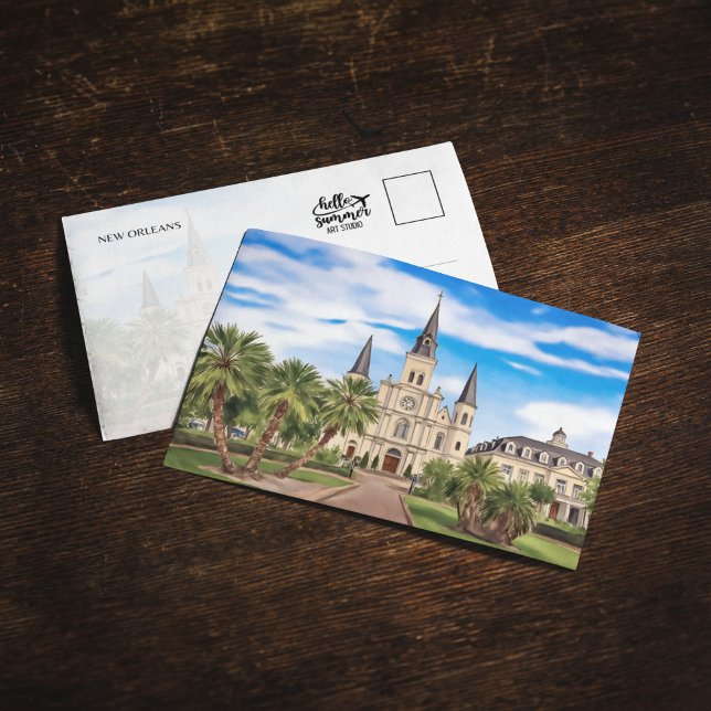 Convites Cartaz da Catedral de Luisiana, Rua Nova Orleans (Criador carregado)