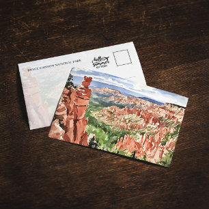 Convites Cartaz de Aquarela do Parque Nacional do Bryce Can