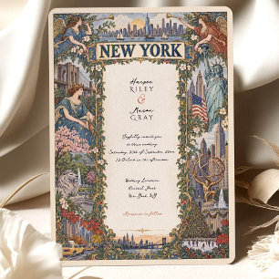 Convites Cartaz de Destino de Viagem em Nova York para Casa