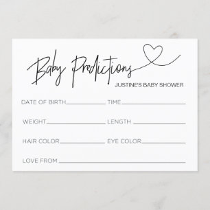 Convites Cartaz de Previsão de Chá de fraldas Personalizado