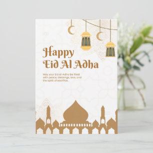 Convites Cartaz de Saudações Elegantes de Eid Al-Adha