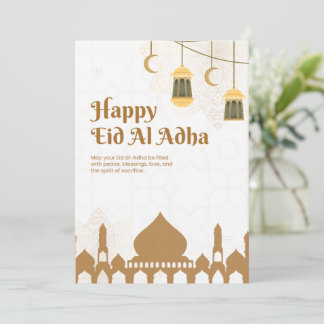 Convites Cartaz de Saudações Elegantes de Eid Al-Adha