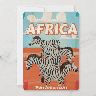Convites Cartaz de Viagem Antigo da África