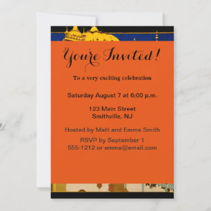 Convites Cartaz de viagem da Índia arte vintage indiana