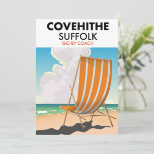 Convites Cartaz de viagem da praia de Covehithe Suffolk