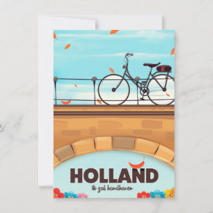 Convites Cartaz de viagem de bicicleta "Eu vou manter" da H