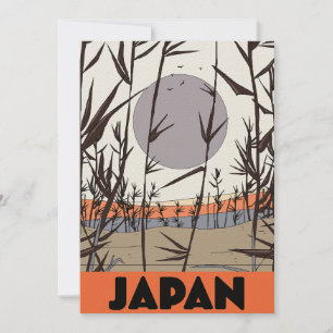 Convites cartaz de viagem Japão