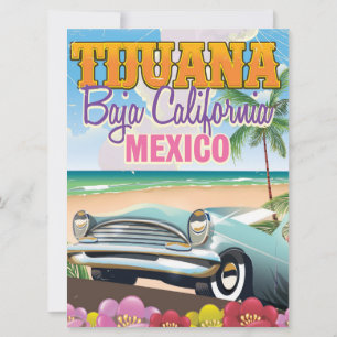 Convites cartaz de viagem Tijuana Baja California México