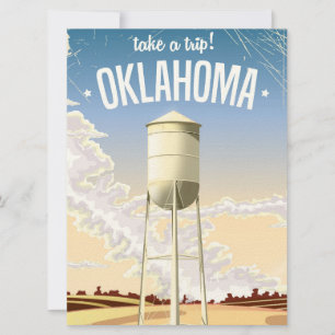 Convites Cartaz de viagem vintage Oklahoma