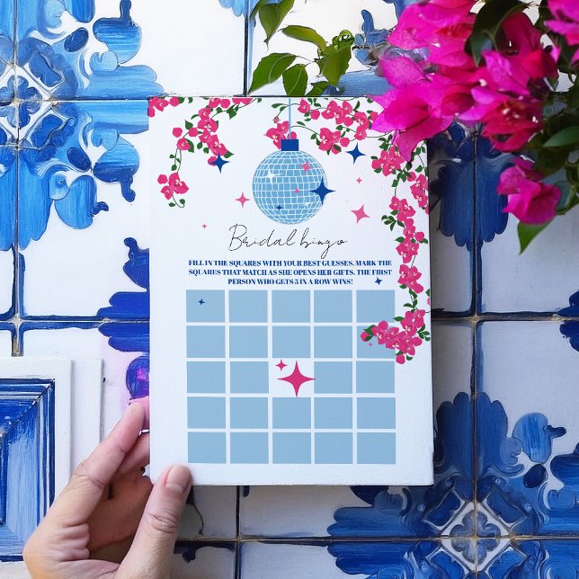 Convites Cartaz do chá de panela Santorini Rosa (Criador carregado)