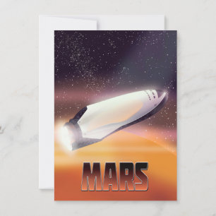 Convites Cartaz do Espaço de Marte