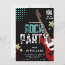 Cartaz do Festival de Festa de Rock DJ Bar Club