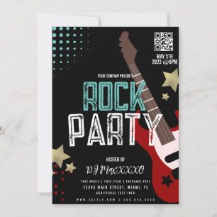 Convites Cartaz do Festival de Festa de Rock DJ Bar Club