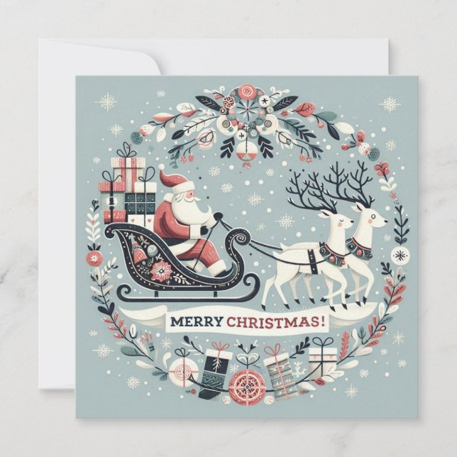 Convites Carte, Invitation de Noël (Frente)