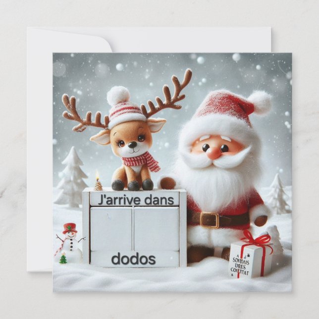 Convites Carte Postale "Le Père arrive dans .." (Frente)