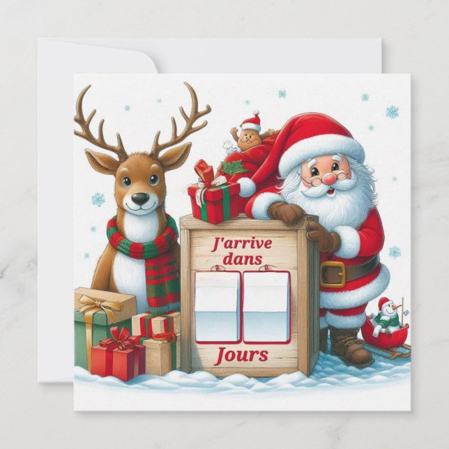 Convites Carte Postale "Le Père arrive dans .." (Frente)