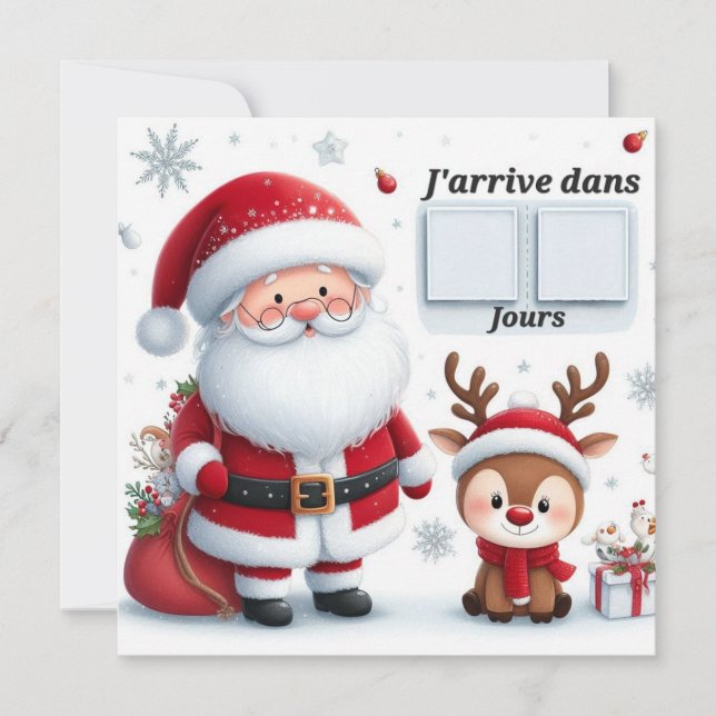 Convites Carte Postale "Le Père arrive dans .." (Frente)