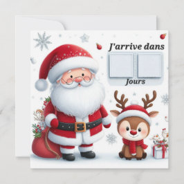 Convites Carte Postale "Le Père arrive dans .."