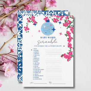 Convites Carteira de chá do bebê do Santorini Pink