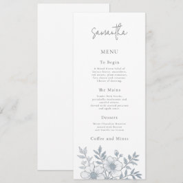 Convites Carteira de cinzas Florais com Nome de Convidado