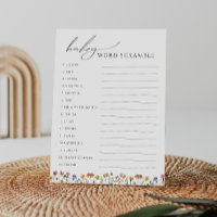 Carteira de Palavras Coloridas para o Bebê de Flor
