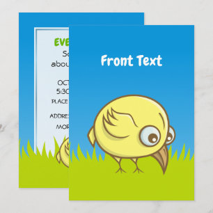 Convites Cartografia de aves amarelas